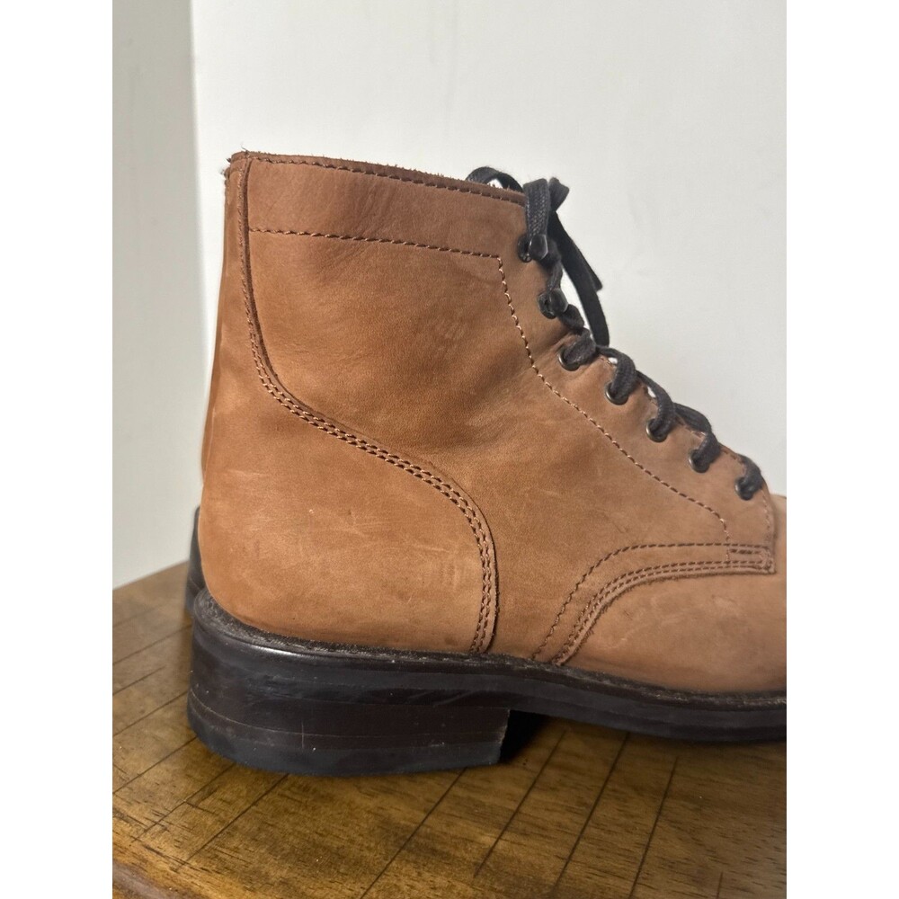 Thursday Boot Company Men’s Size 10 Brown Leather Lace Up Boots Cap Toe - Picture 7 of 12